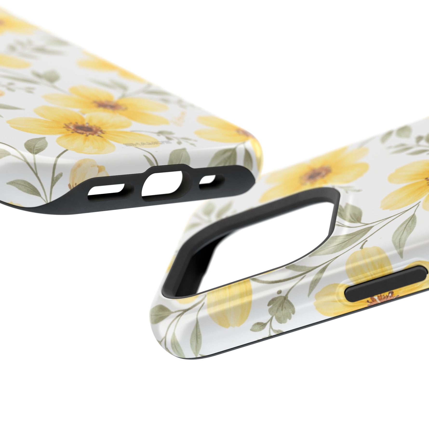 Yellow Flowers Summer Floral Magnetic Impact-Resistant iPhone Case with MagSafe Compatibility - iPhone 17 / Glossy - Shamo's