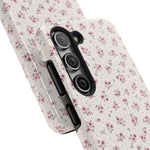 Rosebud Floral Tough iPhone Case — Pink Vintage Flower Protective Cover - iPhone 17 - Shamo's