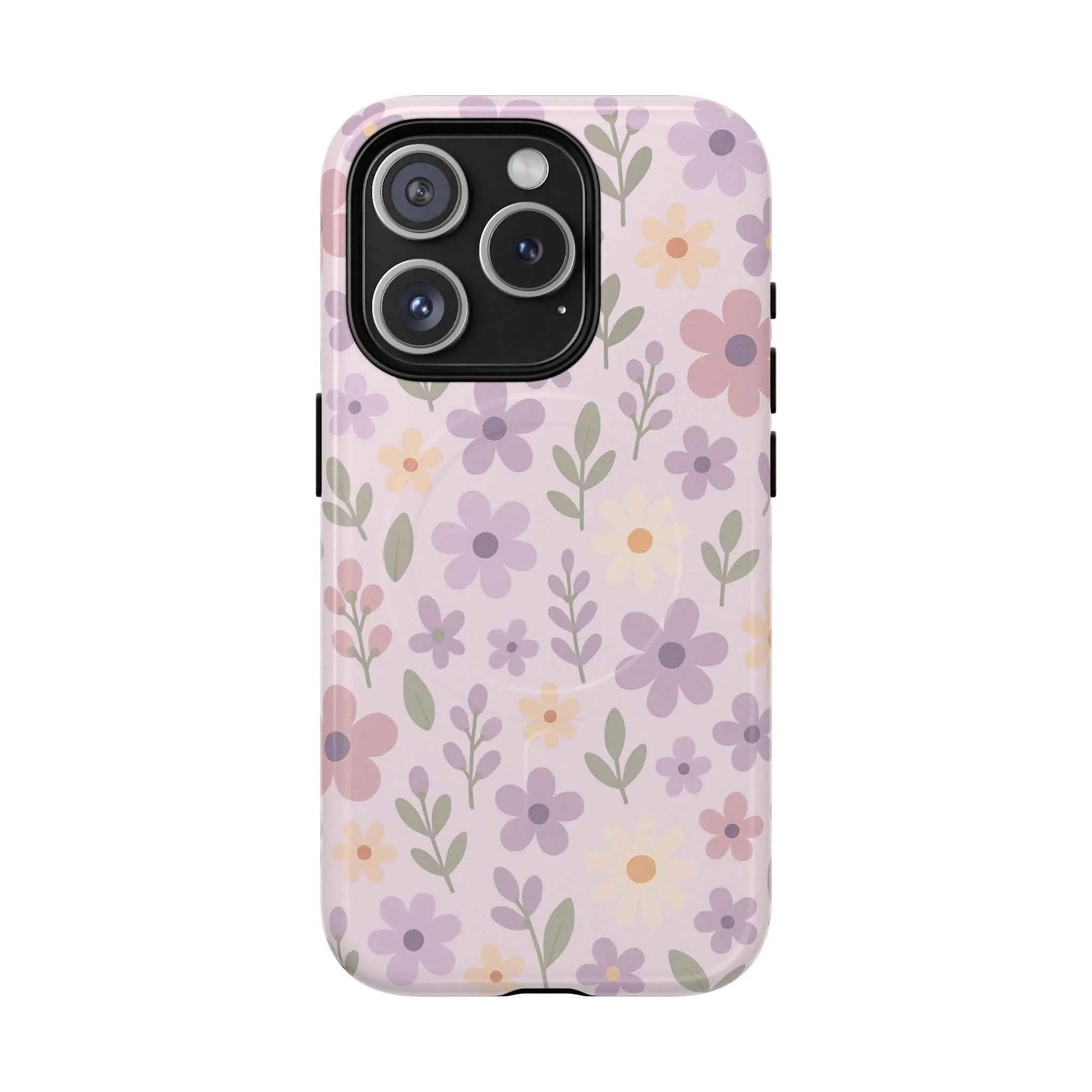 Floral Pattern | Compatible with MagSafe iPhone Case