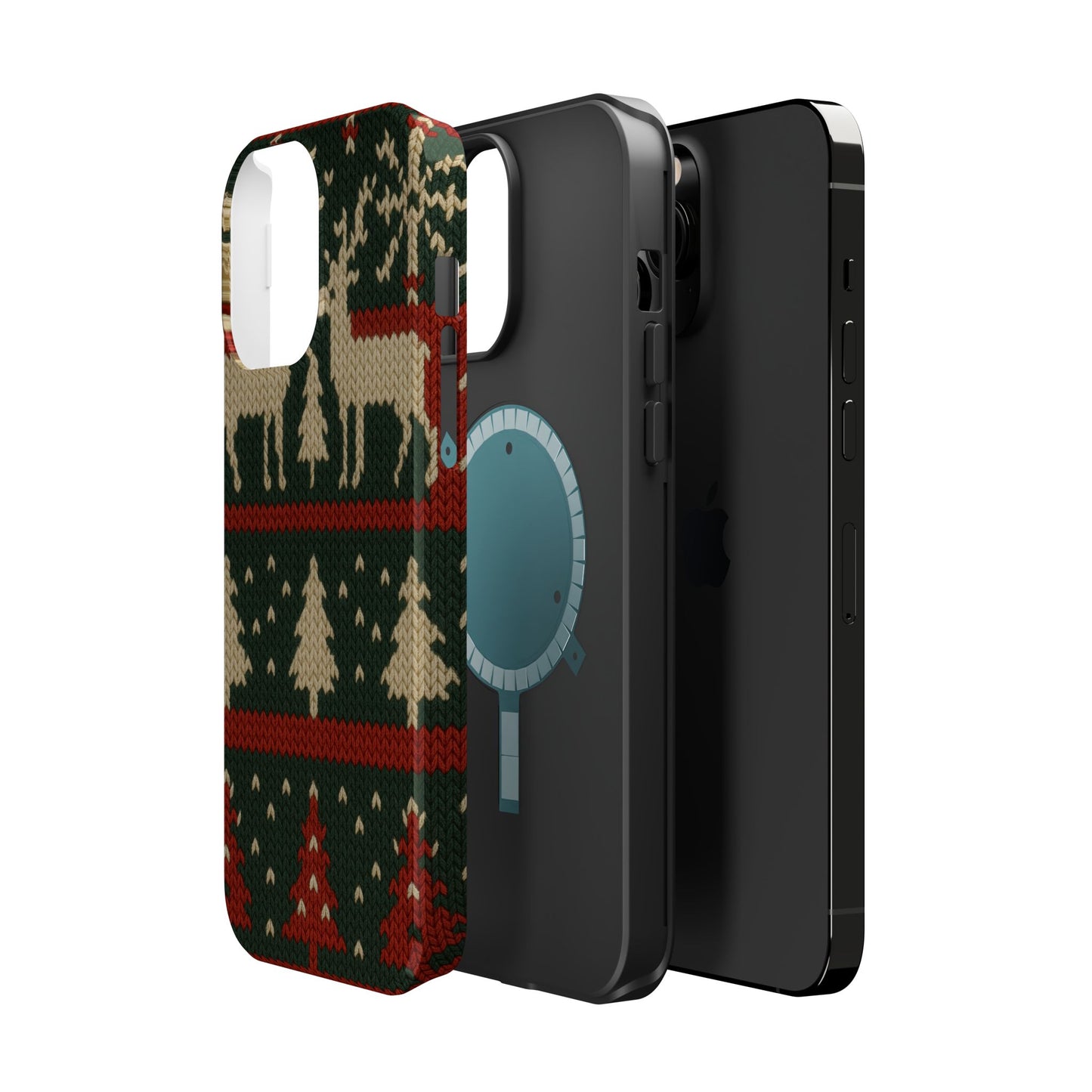 Holiday Reindeer Knit iPhone Case | compatible with MagSafe