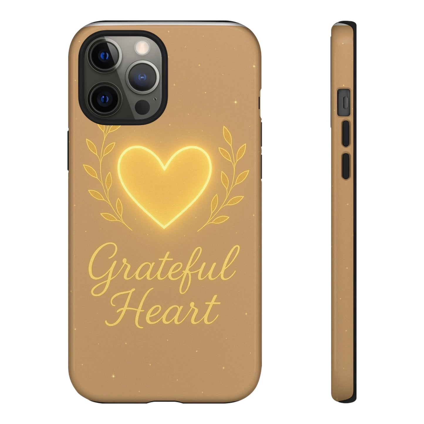 Grateful Heart iPhone Case — Warm Neon Heart - Shamo's