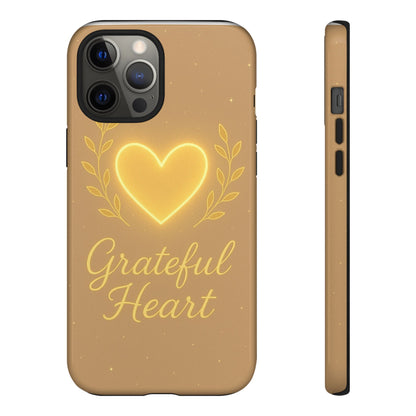 Grateful Heart iPhone Case — Warm Neon Heart - Shamo's
