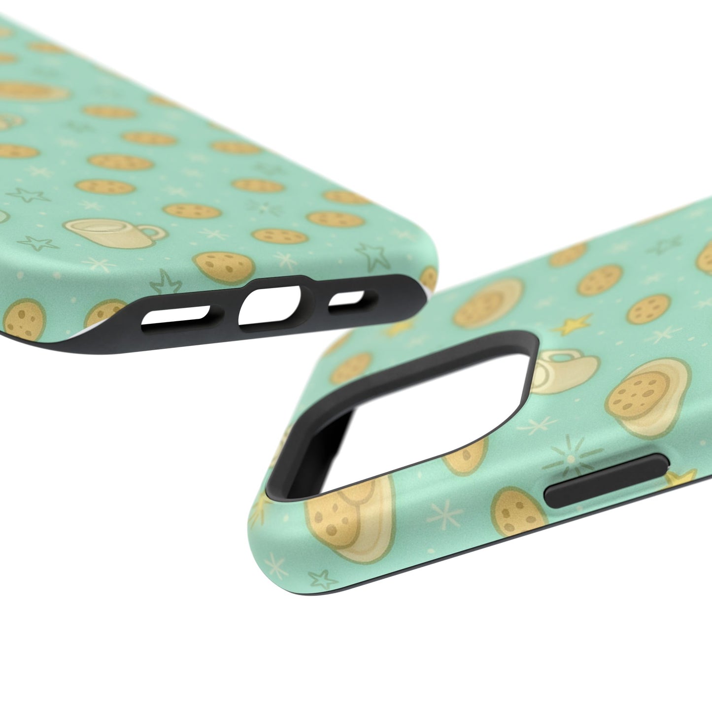 Cookie & Coffee Pattern Tough iPhone Case — Impact-Resistant