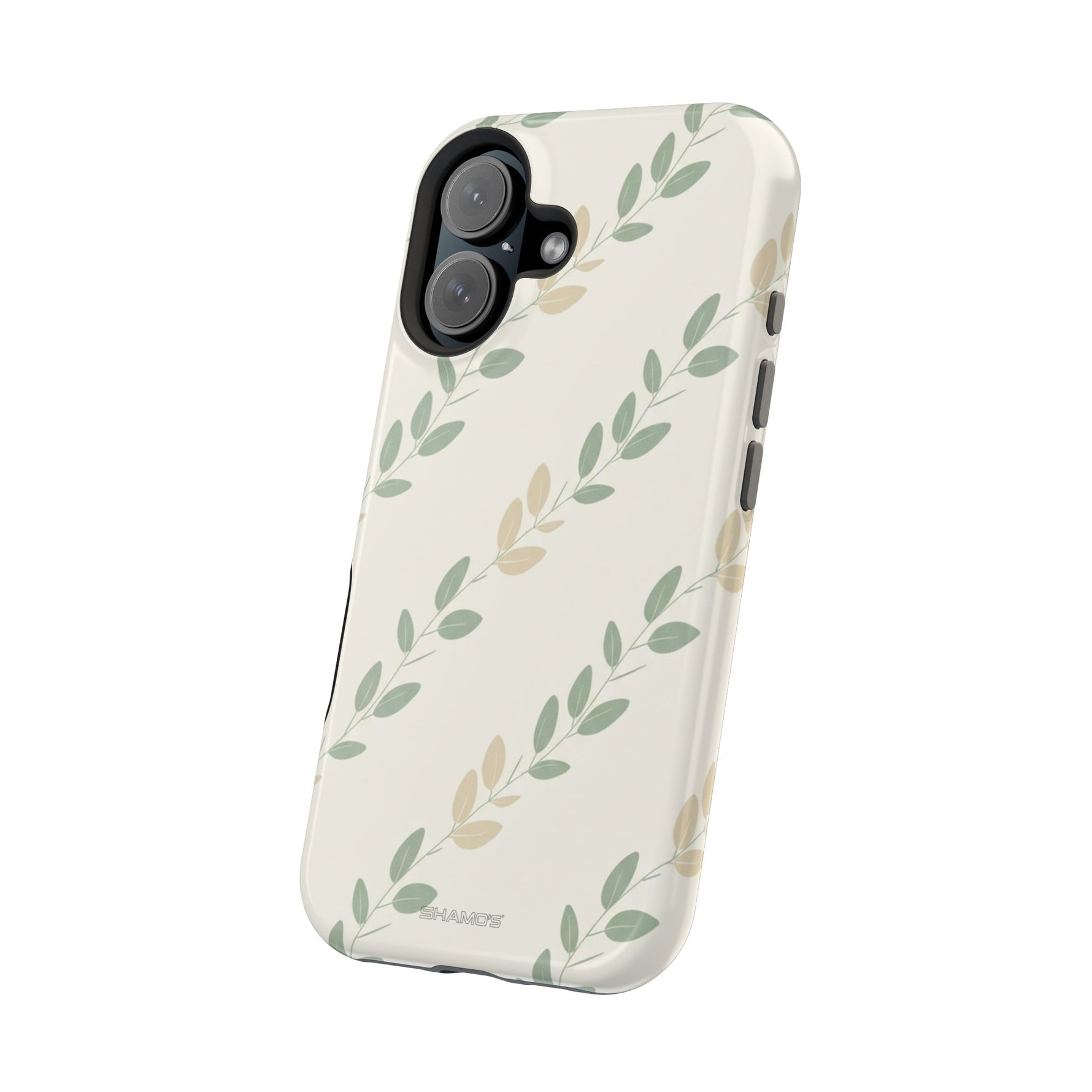 Eucalyptus Floral Laurel Magnetic Impact-Resistant Phone Case with MagSafe - iPhone 17 / Glossy - Shamo's