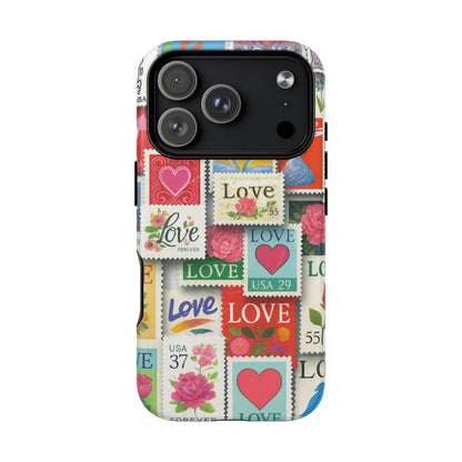 Vintage Romantic Love Stamp iPhone Case | Tough Protection + MagSafe  Shamo's iPhone 17 Pro / Matte