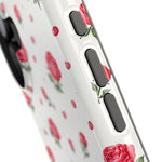 Rose Pattern Impact-Resistant iPhone Case | MagSafe