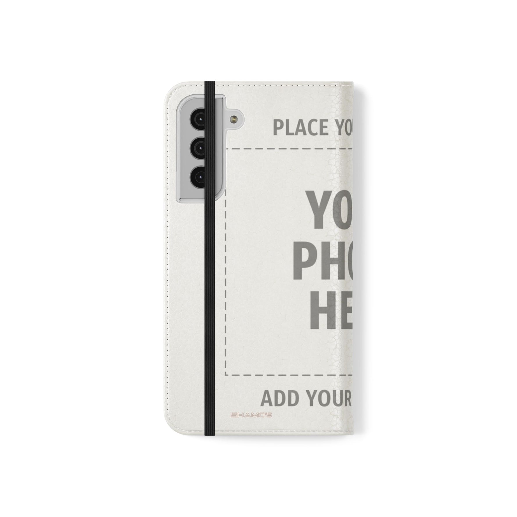 Personalized Flip Wallet Phone Case – Custom Photo & Text Wallet Cover