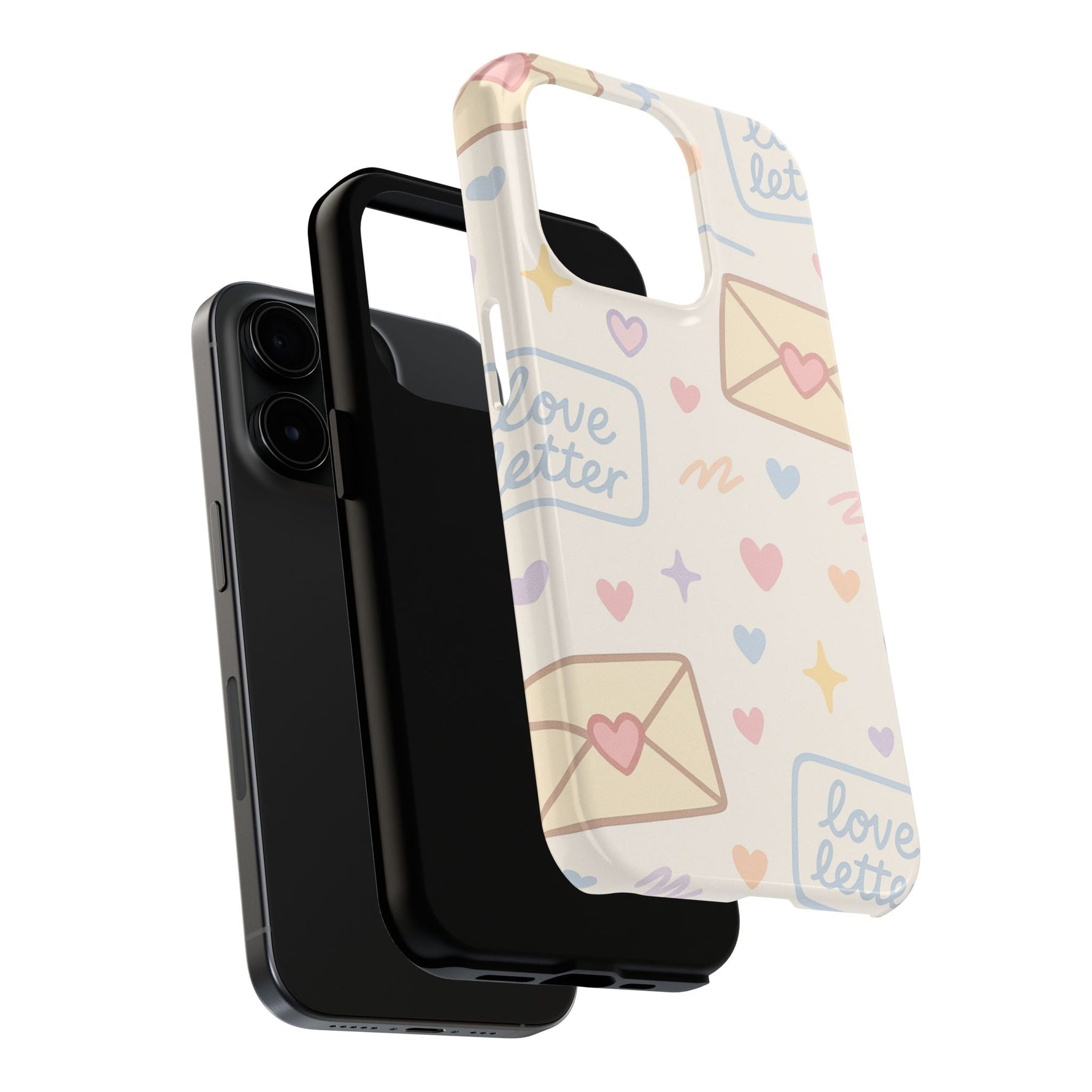 Pastel Love Letter Hearts Impact Phone Case  Shamo's