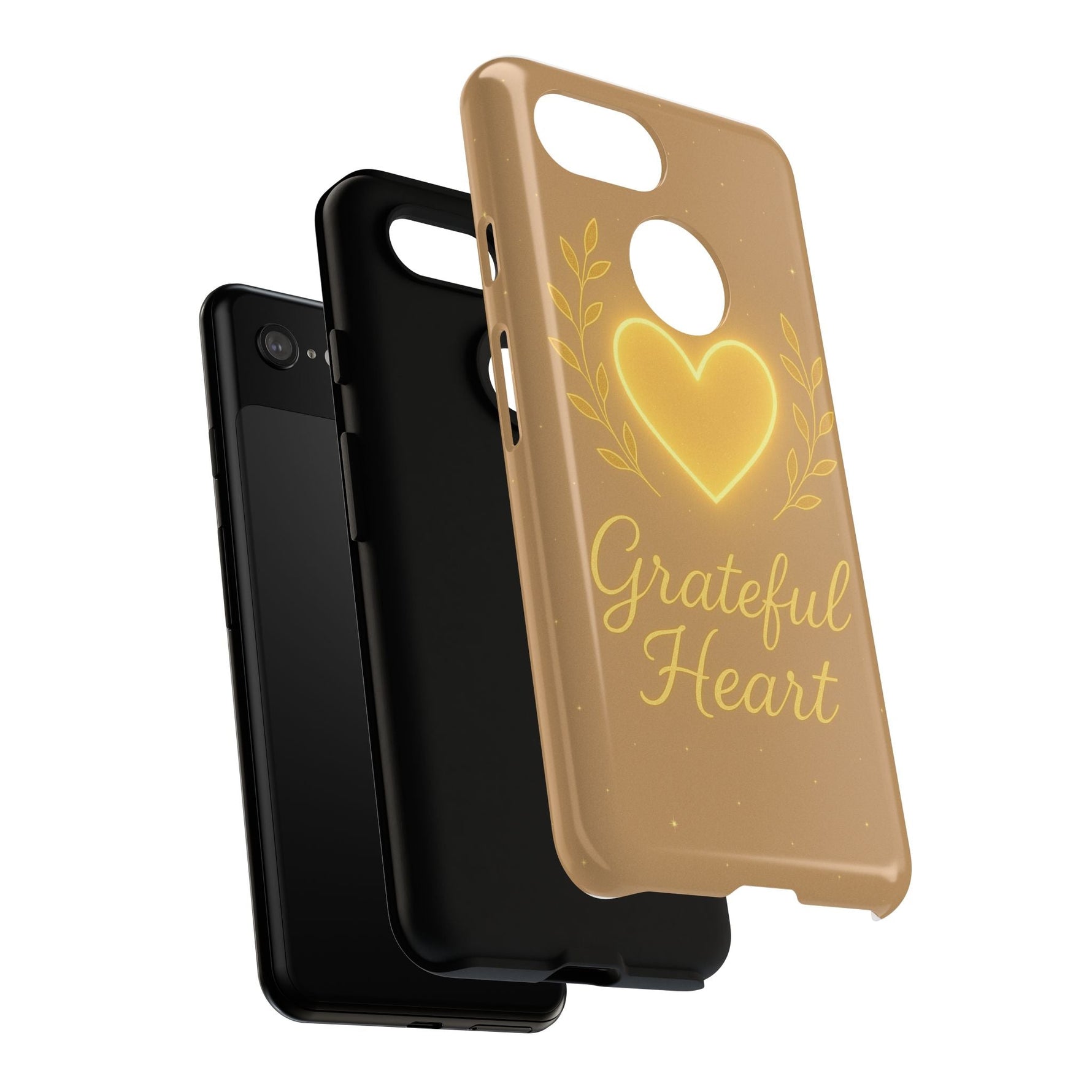 Grateful Heart iPhone Case — Warm Neon Heart  Shamo's