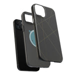 Black Geometric Design iPhone Case | MagSafe  Shamo's