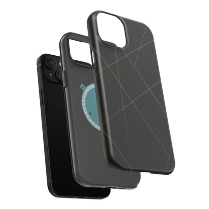 Black Geometric Design iPhone Case | MagSafe  Shamo's