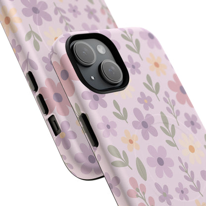Floral Magnetic | Compatible with MagSafe Phone Case - Stylish and Durable Protection