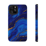 Blue Gold Marble Phone Case  Shamo's iPhone 12 Pro Max / Glossy / Without gift packagin