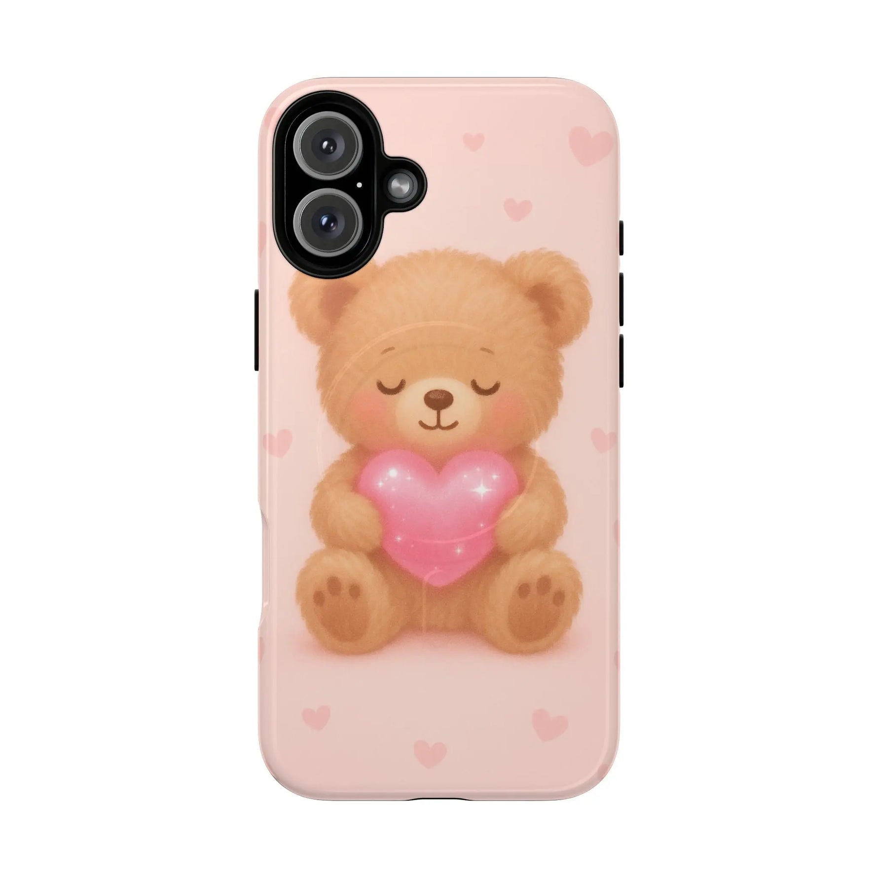 Heart Hug Teddy Bear iPhone Case – with MagSafe - Shamo's