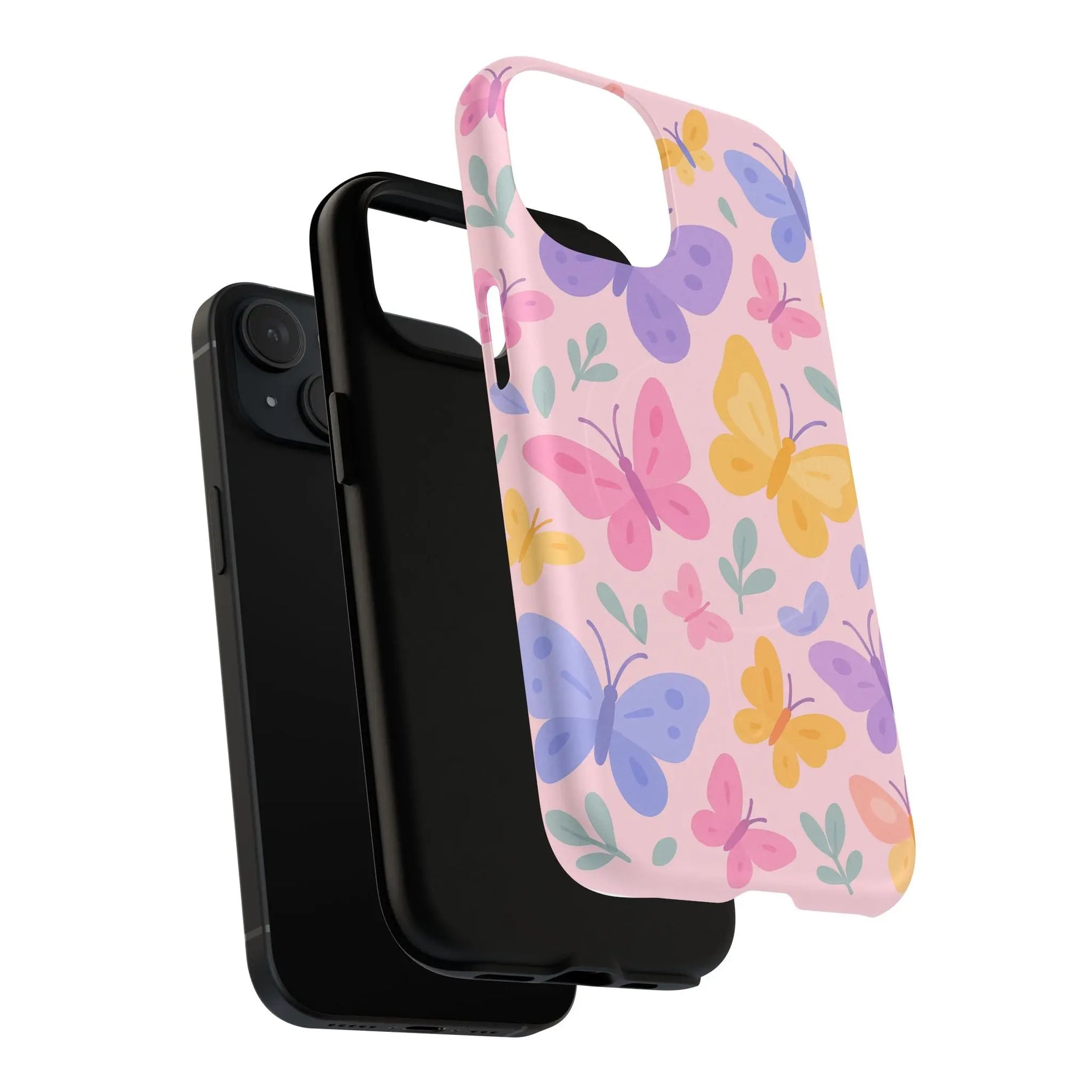 Butterfly Pattern Compatible with MagSafe Tough Magnetic Phone Case - Shamo's