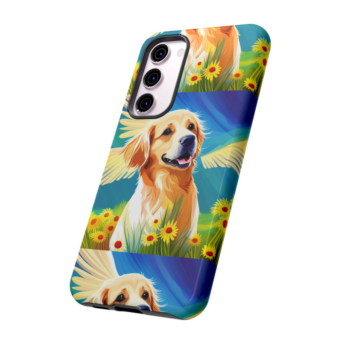 Tough Cases Golden Retriever with Wings Phone case