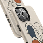 "Connected Lines" Minimalist iPhone Case — MagSafe, Magnetic Impact-Resistant  Shamo's