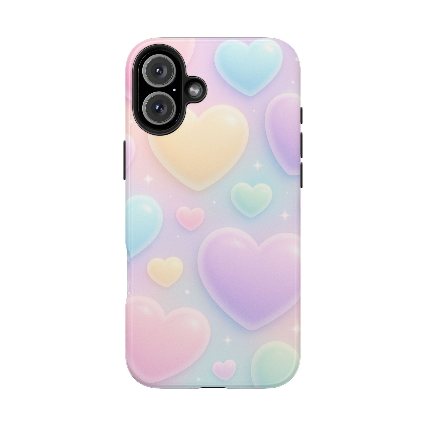 Cute Rainbow Hearts Phone Case  Shamo's iPhone 16 Plus