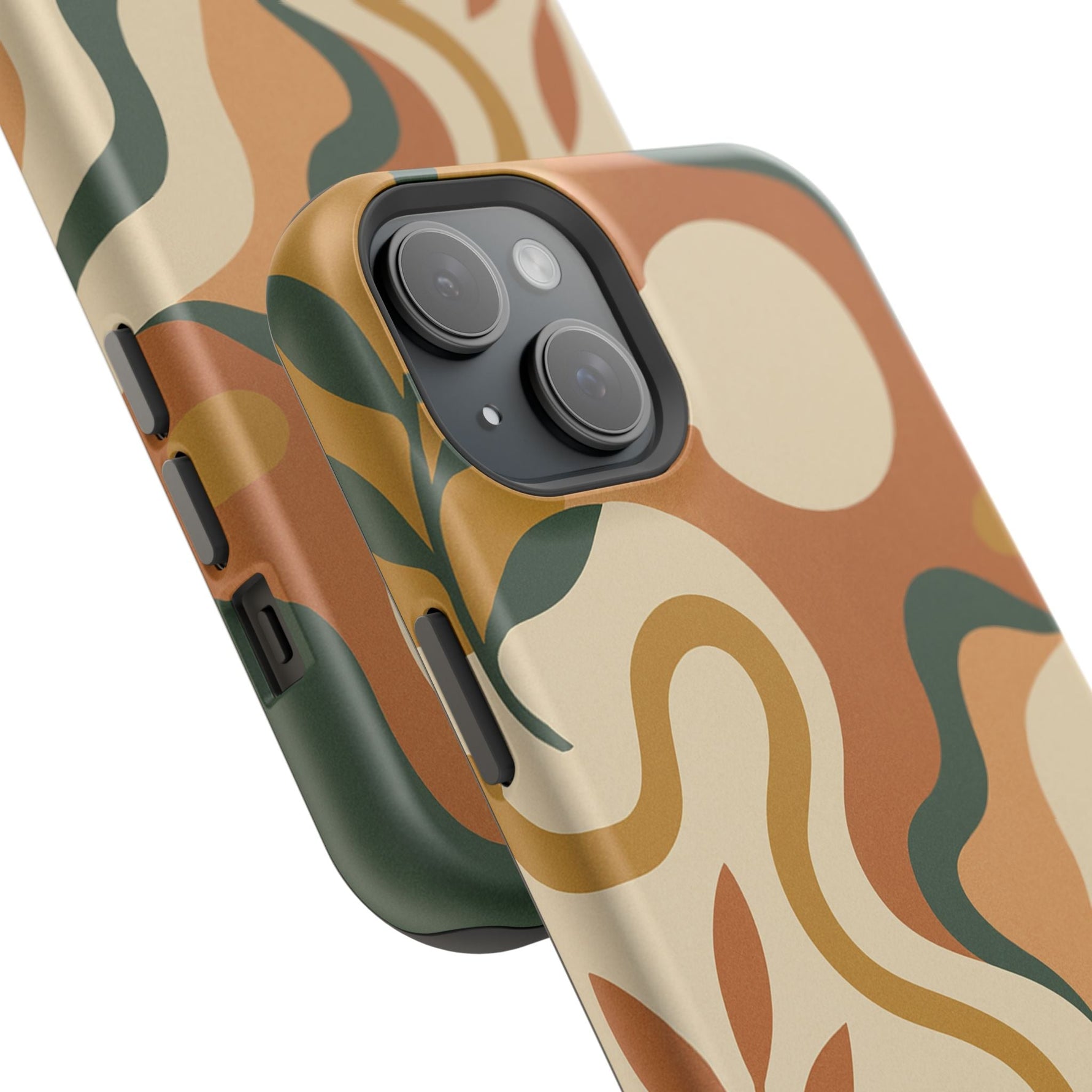 Abstract Earth-Tone Impact iPhone Case — MagSafe  Shamo's