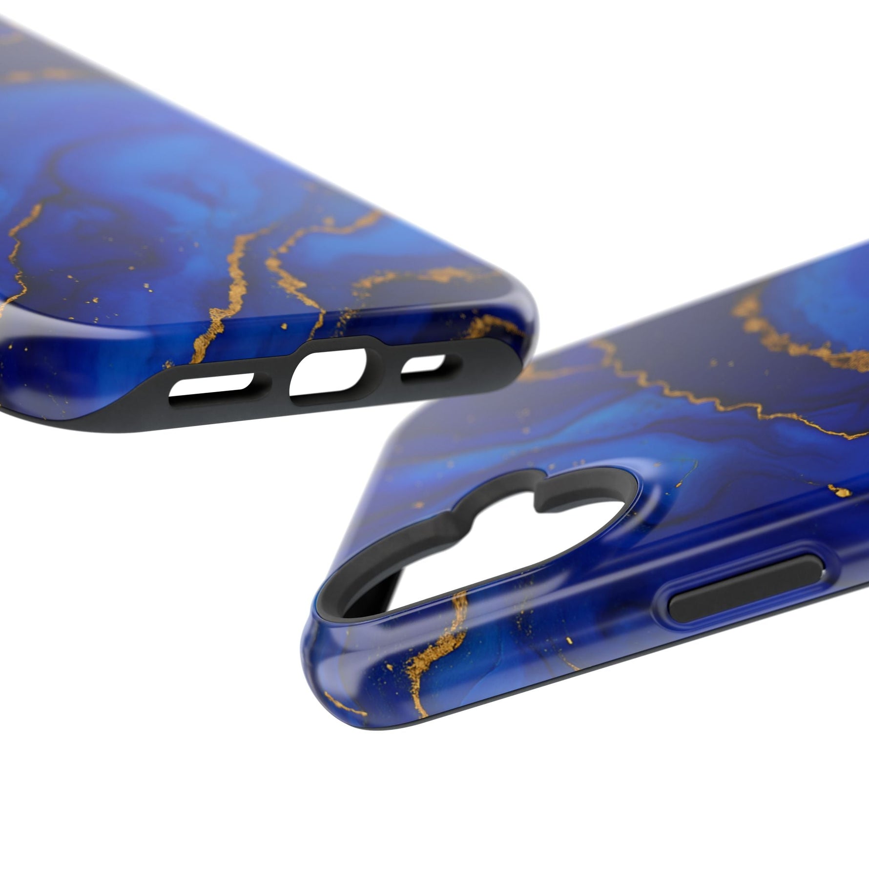 Blue Gold Marble Phone Case  Shamo's