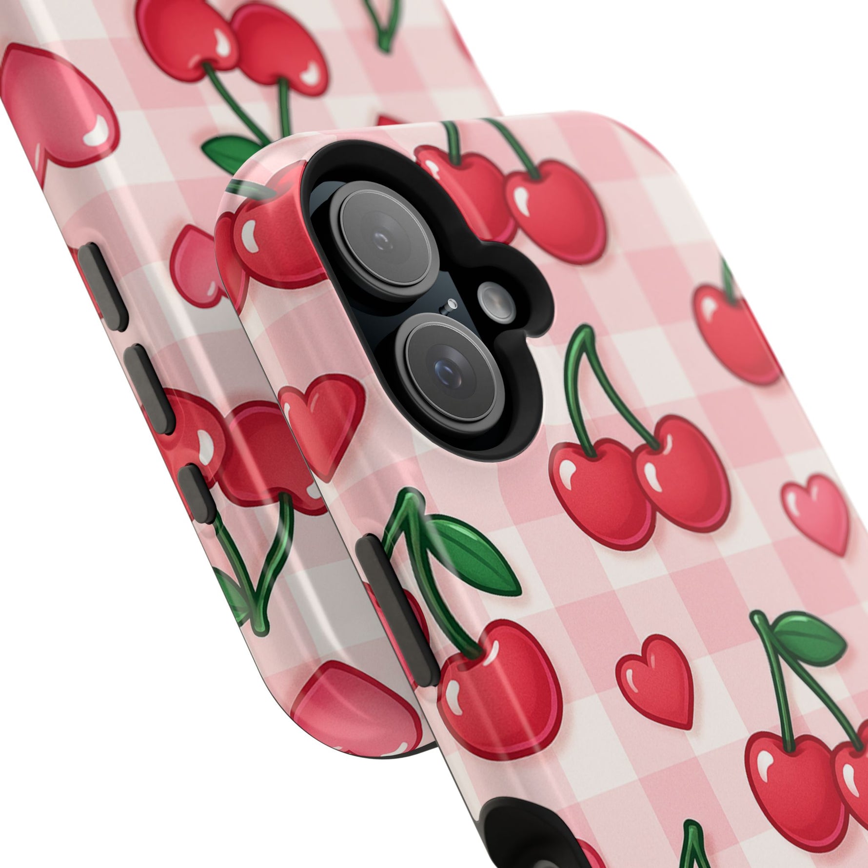 Y2K Cherries & Hearts iPhone Case | MagSafe