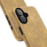Golden Snowflake Holiday iPhone Case  Shamo's
