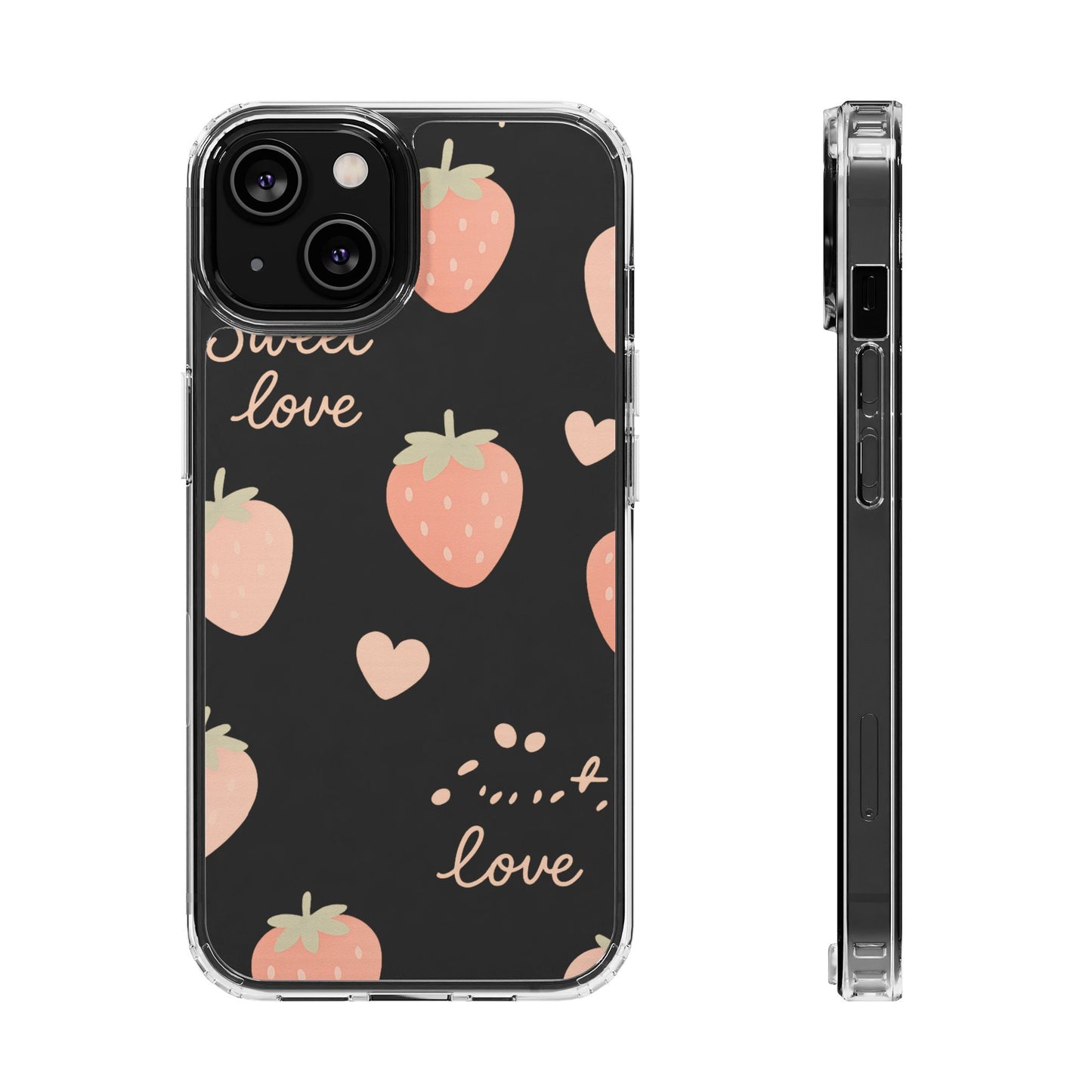 Sweet Love Strawberry Clear iPhone Case | MagSafe - Shamo's