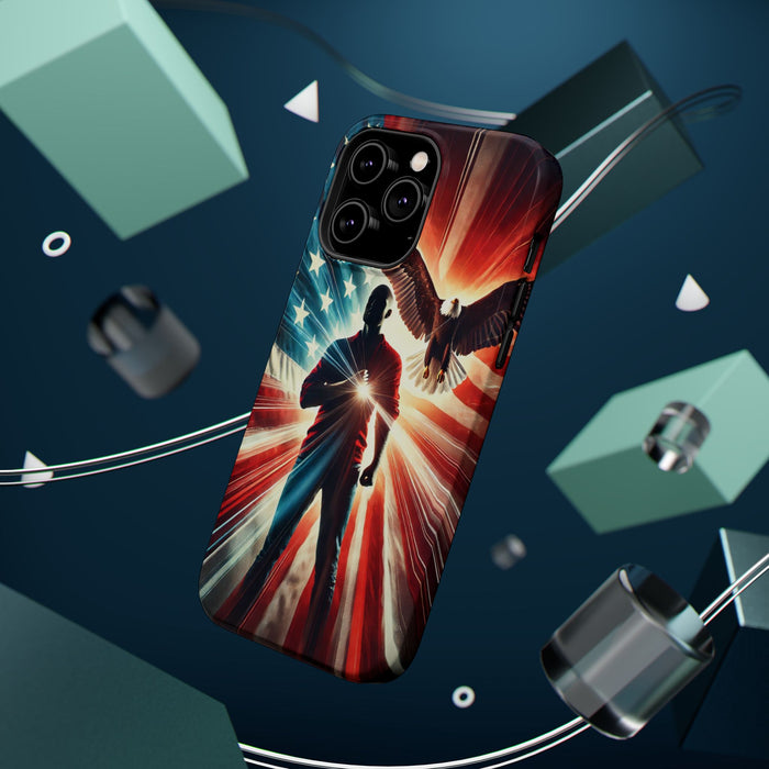 Magnetic Tough Phone Case with MagSafe Compatibility - Proud American Design Edition