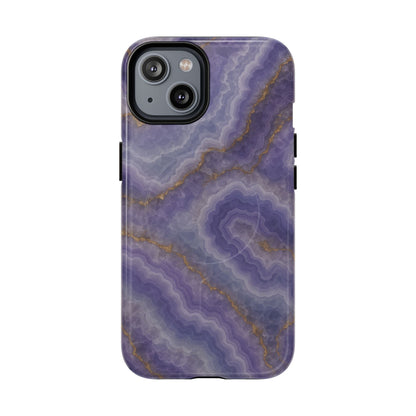 Purple Agate Marble iPhone Case with MagSafe - Shamo's