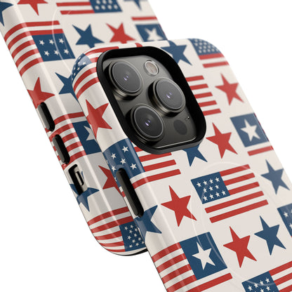 Patriotic American Flag iPhone Case | MagSafe