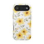 Yellow Flowers Summer Floral Magnetic Impact-Resistant iPhone Case with MagSafe Compatibility - iPhone 17 Air / Glossy - Shamo's
