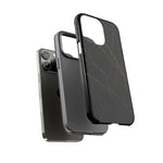 Black Marble Tough iPhone Case  Shamo's