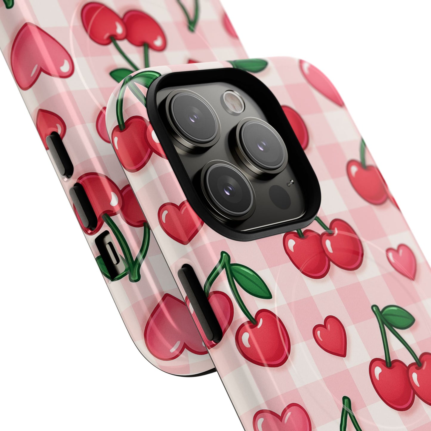Y2K Cherries & Hearts iPhone Case | MagSafe