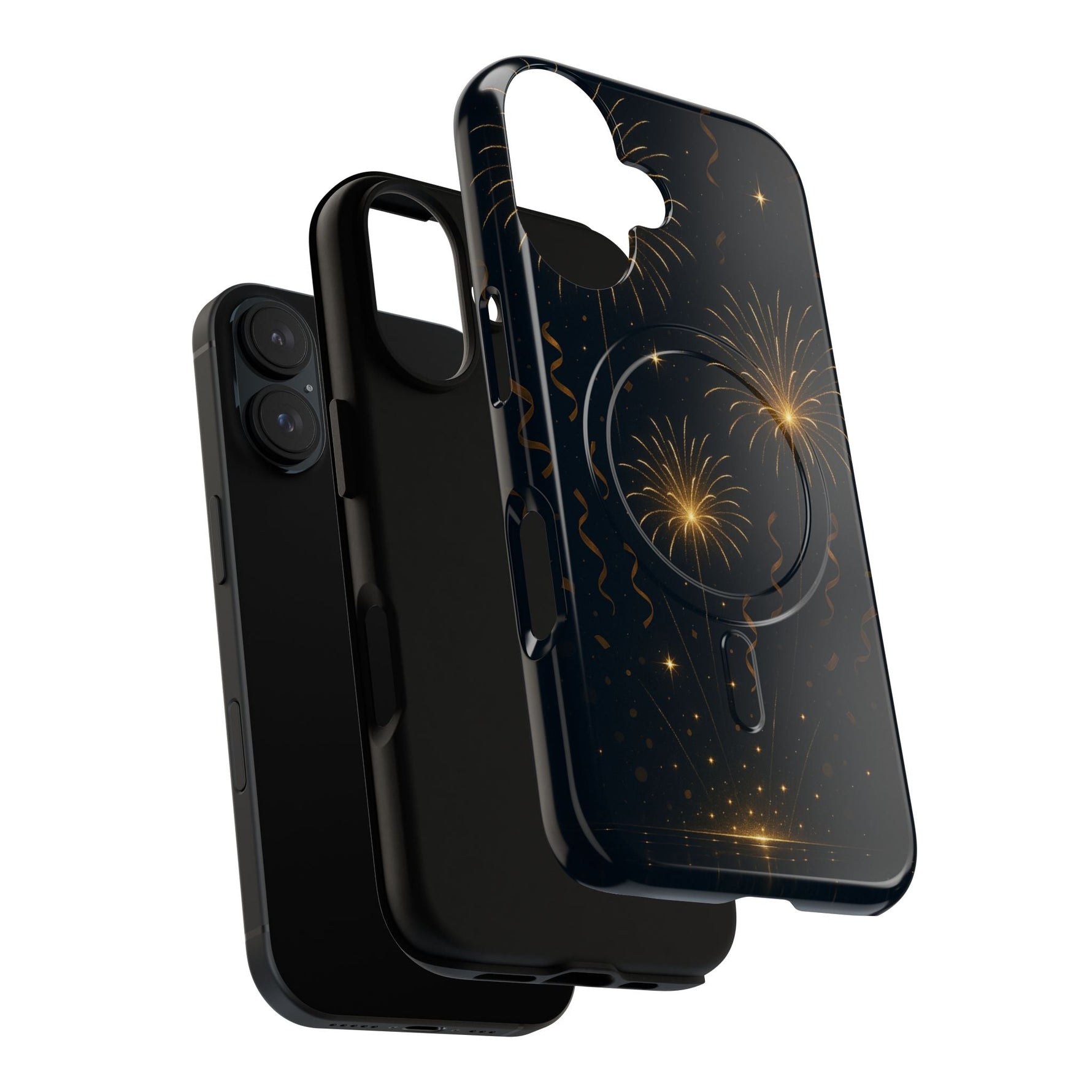 Gold Fireworks Celebration iPhone Case with MagSafe  Shamo's