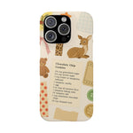 Slim iPhone Case — Cozy Baking & Teddy Pattern (Recipe, Deer, Buttons)  Shamo's iPhone 16 Pro