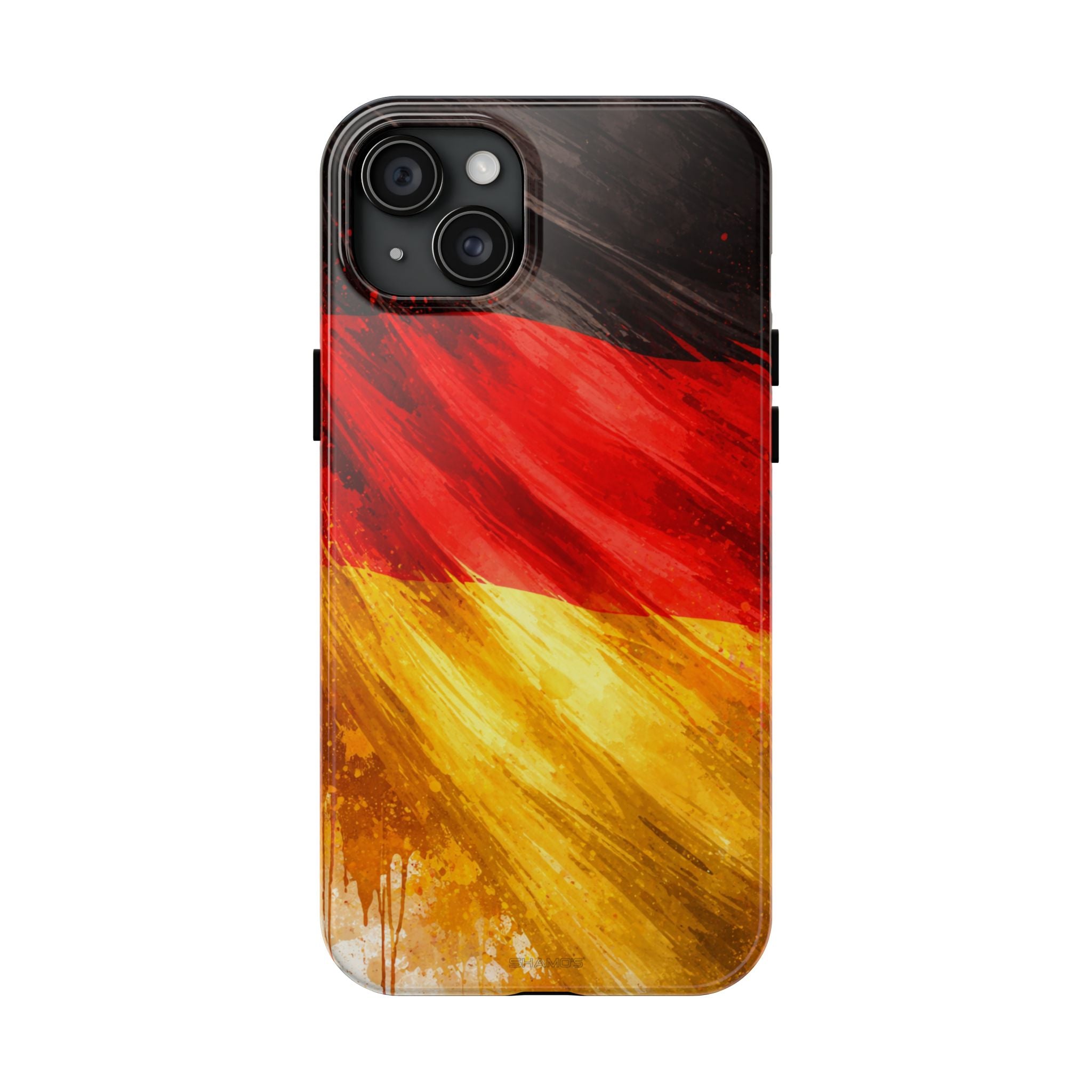German Flag Tough Phone Case - iPhone 15 Plus - Shamo's