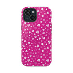 Broken Heart Hot Pink Impact-Resistant iPhone Case | MagSafe - iPhone 15 / Glossy - Shamo's