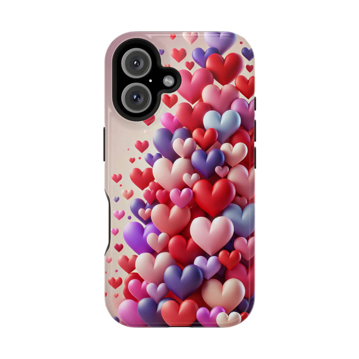 Shamo's Phone Case | MagSafe Compatible | Love Hearts Theme for iPhone 17 and more