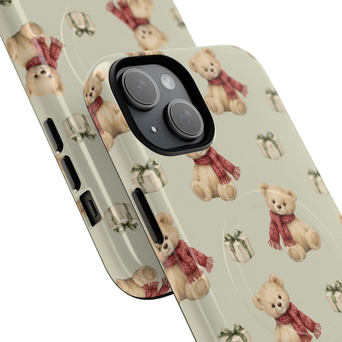 Teddy Bear on Holidays iPhone Magnetic Case with MagSafe