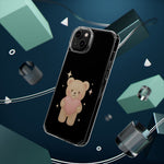 Romantic Teddy Bear Impact-Resistant iPhone Case with Heart Design  Shamo's