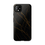 Black Marble Tough iPhone Case  Shamo's