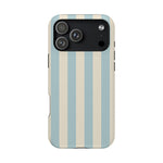 Blue Strips Pattern iPhone Case Compatible with MagSafe - Shamo's