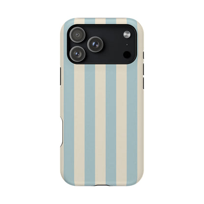 Blue Strips Pattern iPhone Case Compatible with MagSafe