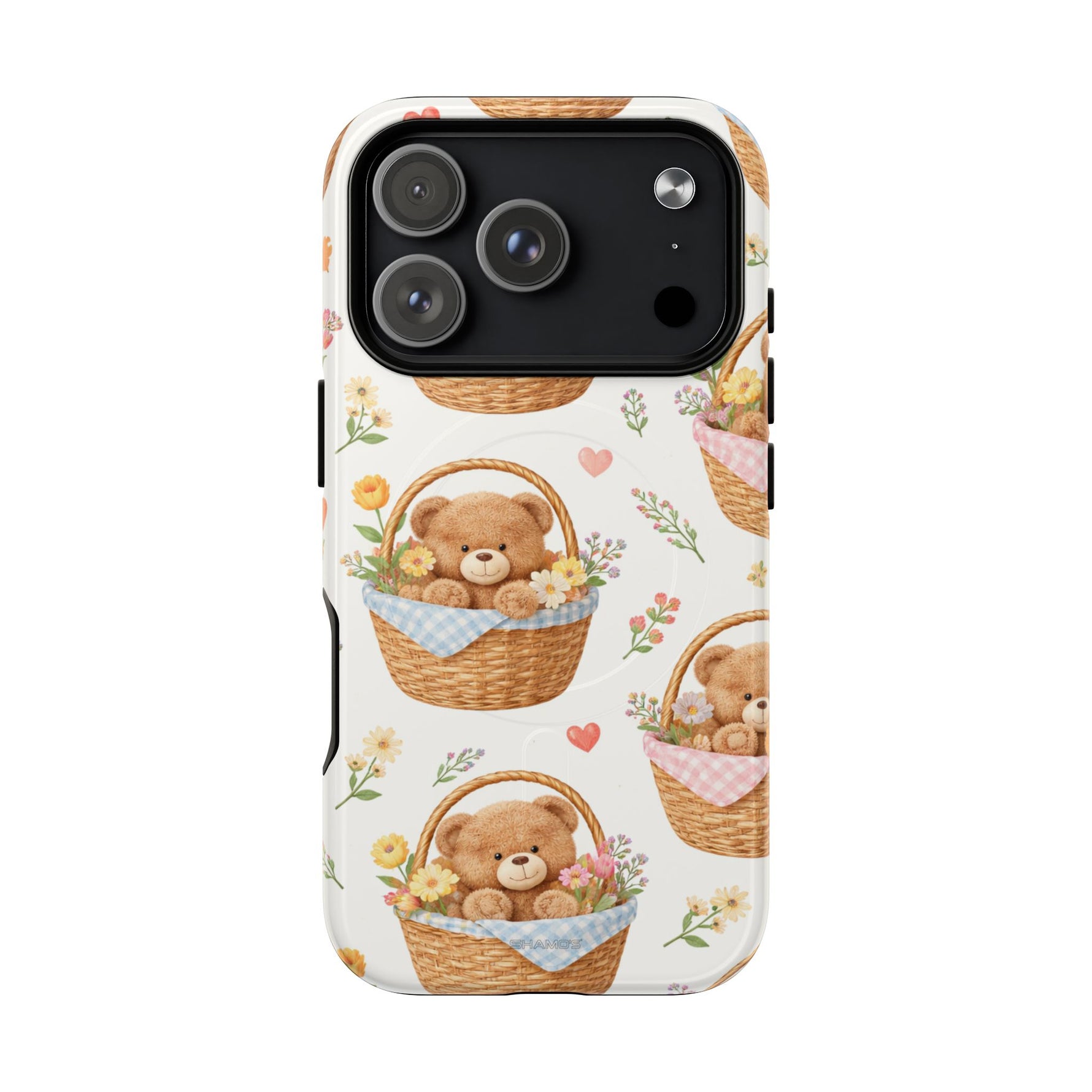 Teddy Berry Basket iPhone Case with MagSafe