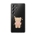 Romantic Teddy Bear Impact-Resistant iPhone Case with Heart Design - Shamo's
