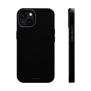 Eerie Black MagSafe Compatible Slim Impact-Resistant iPhone Case - iPhone 13 / Glossy - Shamo's