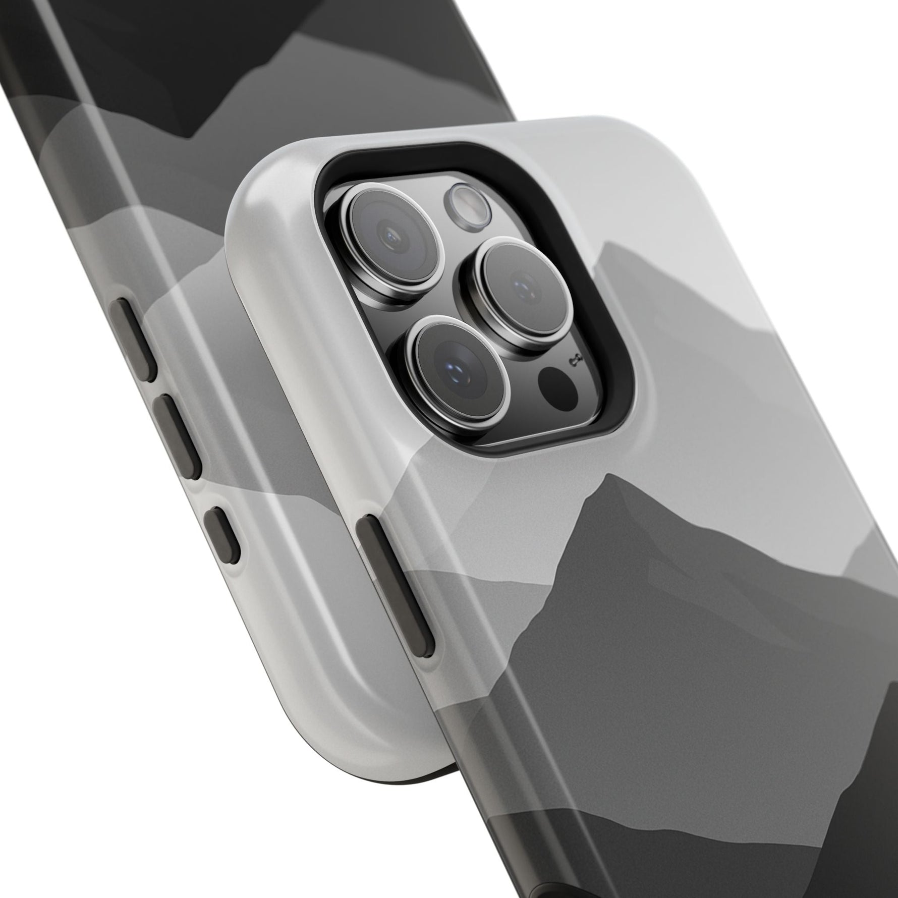 Monochrome Mountain Design iPhone Case | MagSafe  Shamo's