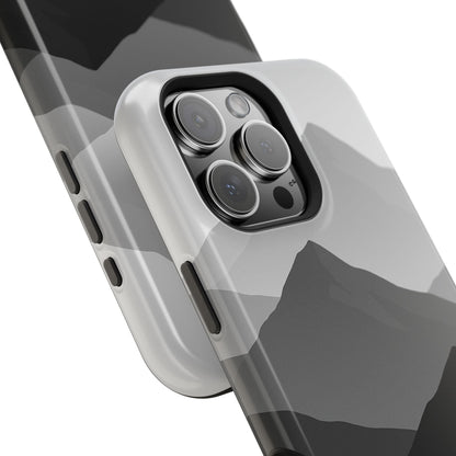 Monochrome Mountain Design iPhone Case | MagSafe  Shamo's
