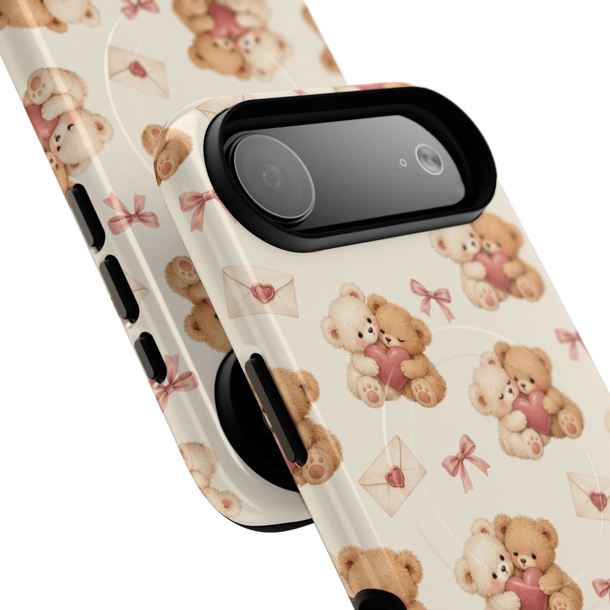 Telefoonhoesje met MagSafe met teddybeer verliefd