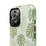 Tropical Monstera Phone Case, Impact-Resistant Magnetic iPhone Cover with MagSafe Compatibility